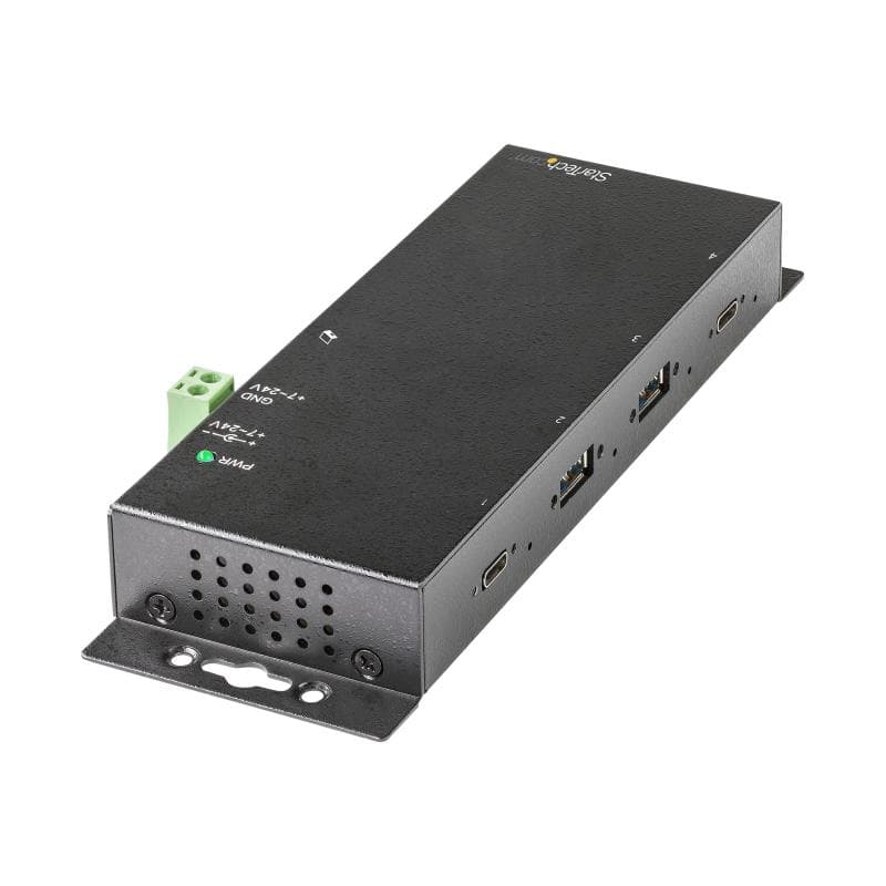 STARTECH.COM 4 Port USB C Hub 10 Gbit/s - Industrieller USB-C Hub aus Metall - 2x USB-C 2x USB-A - E