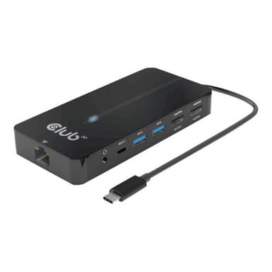 CLUB3D USB-7-in1-HUB USB-C > 2xHDMI/2xUSB/RJ45/USB-C 100W retail