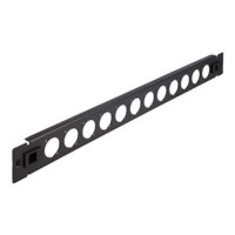 DELOCK 19″ D-Typ Patchpanel 12 Port werkzeugfrei schwarz
