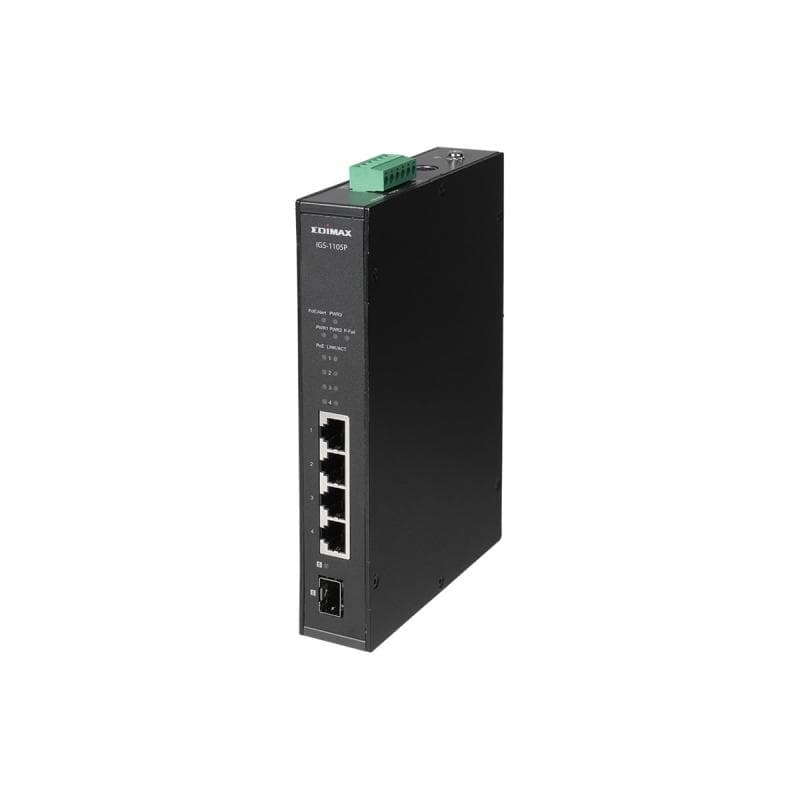 EDIMAX Swicth EDIMAX Industrial 4-Port POE GbE + 1 GbE SFP unmanag.
