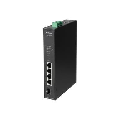 EDIMAX Swicth EDIMAX Industrial 4-Port POE GbE + 1 GbE SFP unmanag.