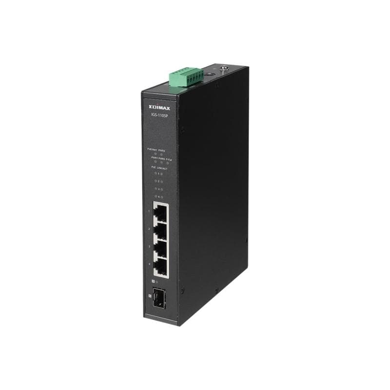 EDIMAX Swicth EDIMAX Industrial 4-Port POE GbE + 1 GbE SFP unmanag.