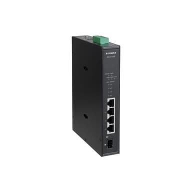 EDIMAX Swicth EDIMAX Industrial 4-Port POE GbE + 1 GbE SFP unmanag.