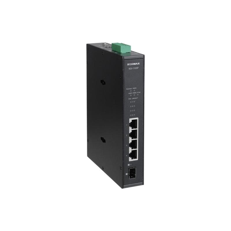 EDIMAX Swicth EDIMAX Industrial 4-Port POE GbE + 1 GbE SFP unmanag.