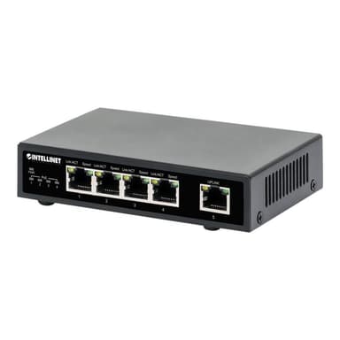 INTELLINET 5-Port Gigabit PoE+ Switch 62W