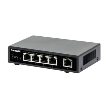 INTELLINET 5-Port Gigabit PoE+ Switch 62W