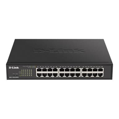 D-LINK 24-Port Layer2 PoE Gigabit Smart Switch24x 10/100/1000Mbit/s TP (RJ-45) Port davon 12 x PoE