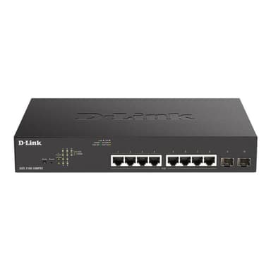 D-LINK 10-Port Layer2 PoE+ Gigabit Smart Switch8x 10/100/1000Mbit/s TP (RJ-45) PoE Port, 802.3af/at