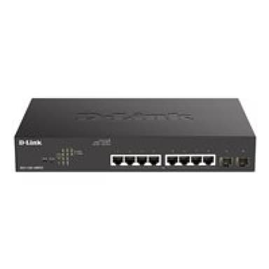 D-LINK 10-Port Layer2 PoE+ Gigabit Smart Switch8x 10/100/1000Mbit/s TP (RJ-45) PoE Port, 802.3af/at