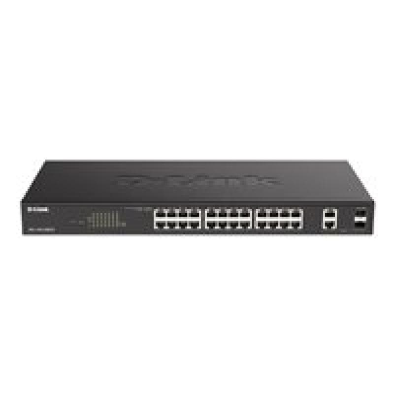 D-LINK 26-Port Layer2 PoE+ Gigabit Smart Managed Switch24x 10/100/1000Mbit/s TP (RJ-45) PoE Port, 80