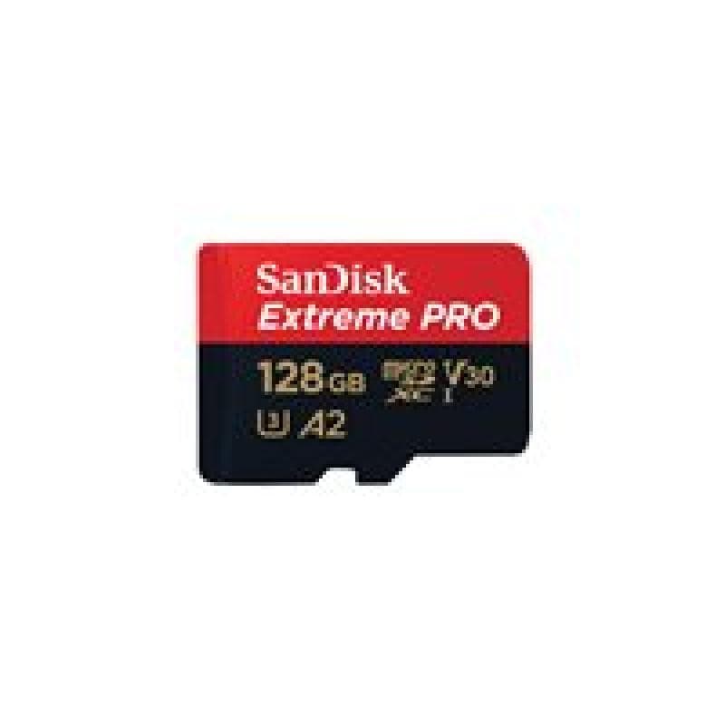 SANDISK Extreme Pro 128 GB microSDXC Speicherkarte (200 MB/s,A2,Class10,U3,V30)