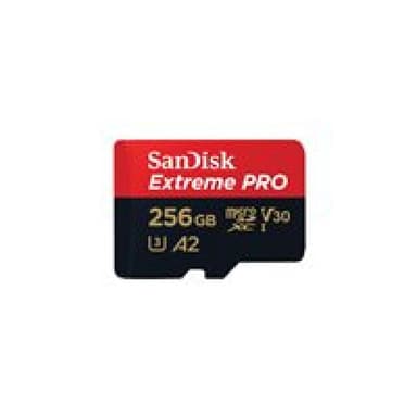 SANDISK Extreme Pro 256 GB microSDXC Speicherkarte (200 MB/s,A2,Class10,U3,V30)