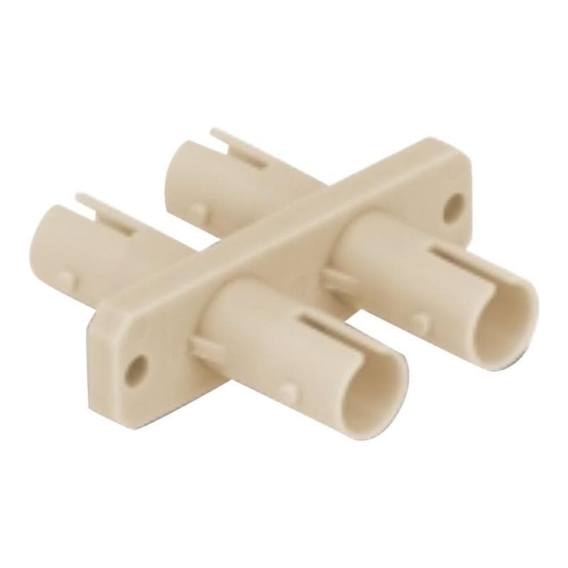 DELOCK LWL Kupplung ST Duplex Buchse zu ST Duplex Buchse beige