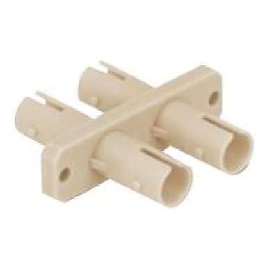DELOCK LWL Kupplung ST Duplex Buchse zu ST Duplex Buchse beige