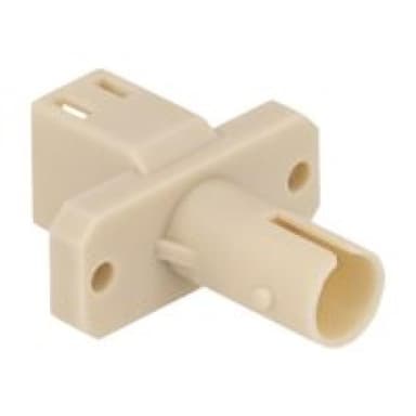 DELOCK LWL Hybrid Kupplung LC Simplex Buchse zu ST Simplex Buchse beige