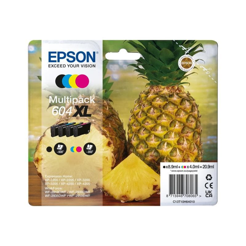 EPSON 604XL Multipack - 4er-Pack - XL - Schwarz, Gelb, Cyan, Magenta