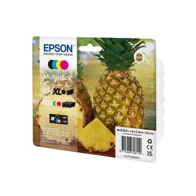 EPSON 604/604XL Multipack - 4er-Pack - XL (schwarz) + Standardkapazität