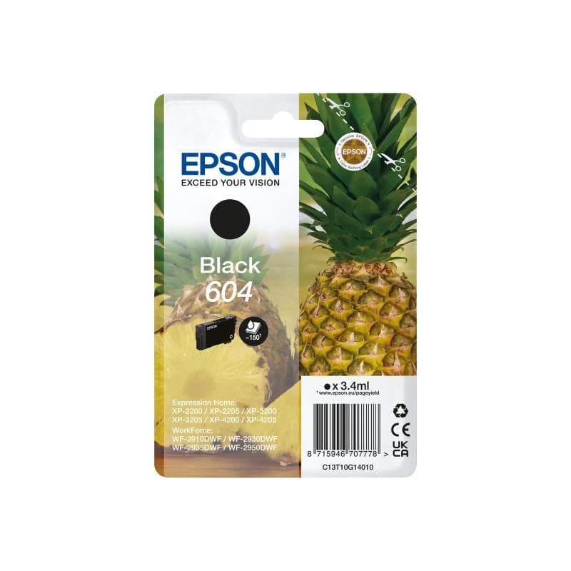 EPSON 604 Singlepack - 3.4 ml - Schwarz
