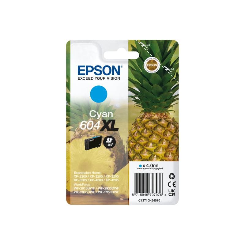 EPSON Tinte 604XL C13T10H24010 Cyan bis zu 350 Seiten
