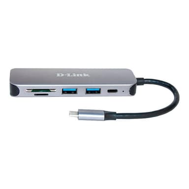 D-LINK 5-in-1 USB-C Hub mit Card Reader
