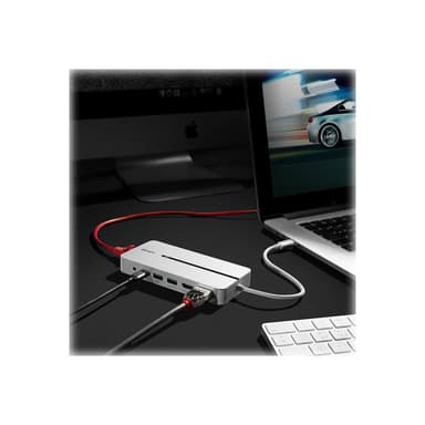LINDY DST-Mx Duo, USB C Mini Laptop/Macbook Docking