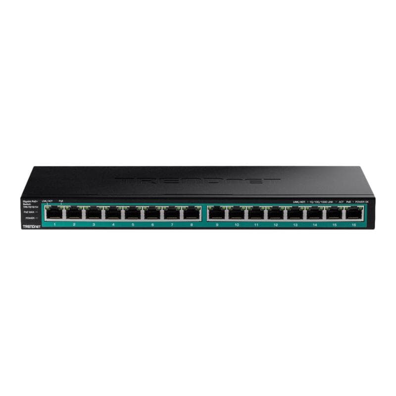 TRENDNET TPE TG161H - Switch - 16 x 10/100/1000 (PoE+) ( TPE-TG161H )