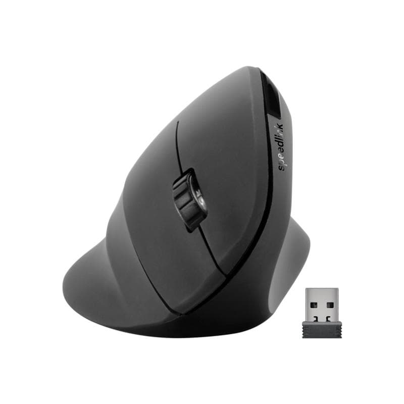 SPEED-LINK Speedlink Maus PIAVO, Ergonomie Vertikal, kabellos, schwarz retail