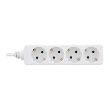 INLINE - Steckdosenleiste - Wechselstrom 230 V - 3500 Watt - Ausgangsanschlüsse: 4