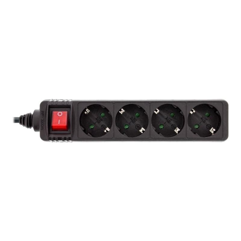 INLINE - Steckdosenleiste - Wechselstrom 230 V - 3500 Watt - Ausgangsanschlüsse: 4