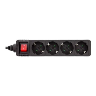 INLINE Steckdosenleiste - Wechselstrom 230 V - 3500 Watt - Ausgangsanschlüsse: 4