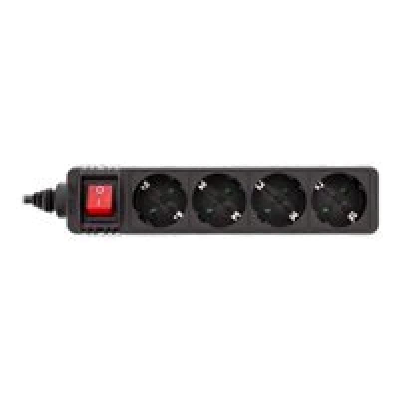 INLINE Steckdosenleiste - Wechselstrom 230 V - 3500 Watt - Ausgangsanschlüsse: 4