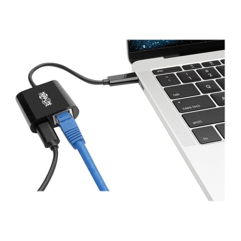 EATON TRIPPLITE USB-C to Gigabit Network Adapter with USB-C PD Charging - Thunderbolt 3 Black