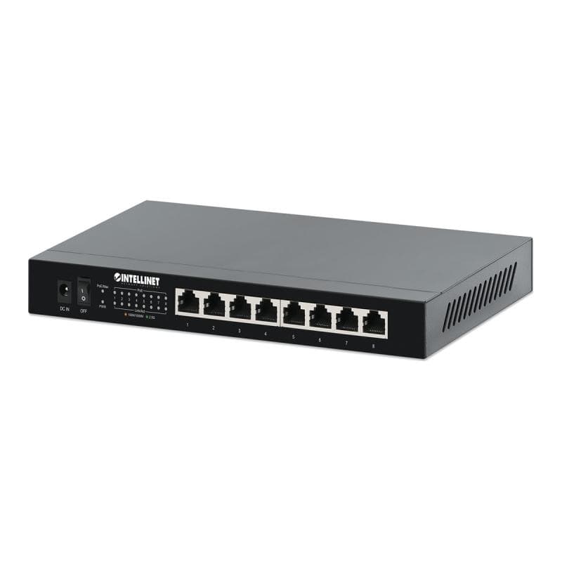 INTELLINET 8-Port 2.5G Ethernet PoE+ Switch 100W 8xPSE Ports - Switch - 2,5 Gbps