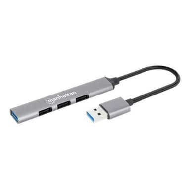 MANHATTAN 4Port USB-A Hub 3x480Mbit/s 1xGbit/s USB-A Stecker