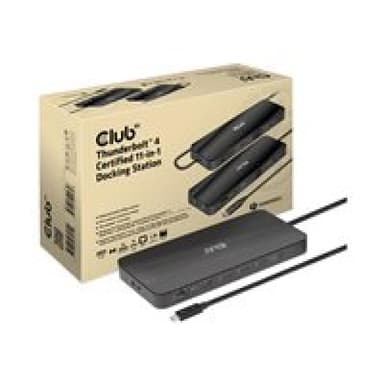 CLUB3D Thunderbolt4 11-in-1 HUB > 3xThunderbolt/3xUSB St/Bu retail