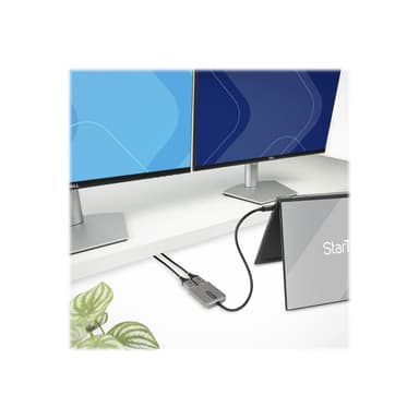 STARTECH.COM 2-Port USB-C MST Hub - USB-C auf DisplayPort Adapter/Splitter - USB-C Adapter/Hub Dual