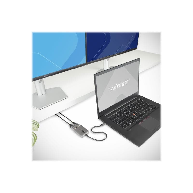 STARTECH.COM 2-Port USB-C MST Hub - USB-C auf DisplayPort Adapter/Splitter - USB-C Adapter/Hub Dual