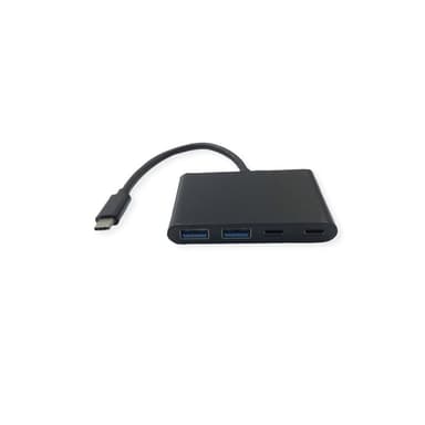 VALUE USB 3.2 Gen 1 Hub, 4fach (2x A+ 2x C), Typ C Anschlusskabel