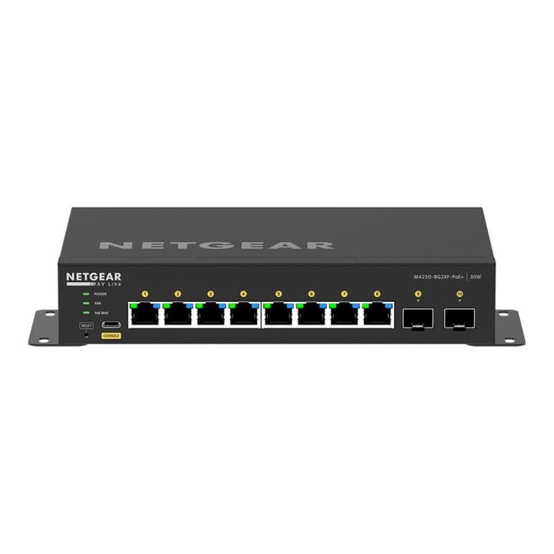 NETGEAR 10PT M4250-8G2XF-POE+ Managed Switch
