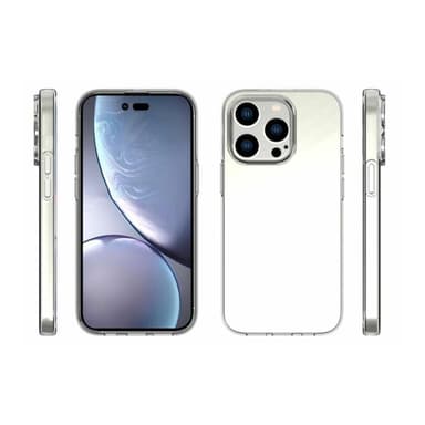 ESTUFF iPhone 14 Pro Soft case Clear ultra-slim UV-coated TPU (ES67100006)