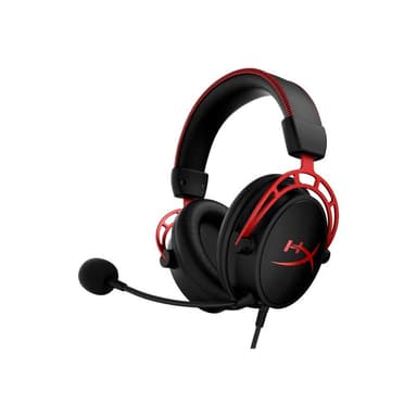 KINGSTON HyperX Cloud Alpha Red Gaming Over Ear Headset kabelgebunden Stereo Schwarz/Rot Lautstärker
