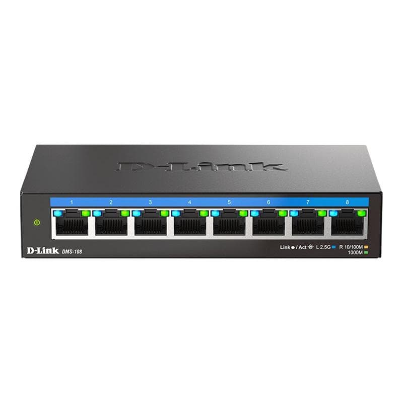 D-LINK DMS-108/E 8-Port Multi-Gigabit Unmanaged Switch