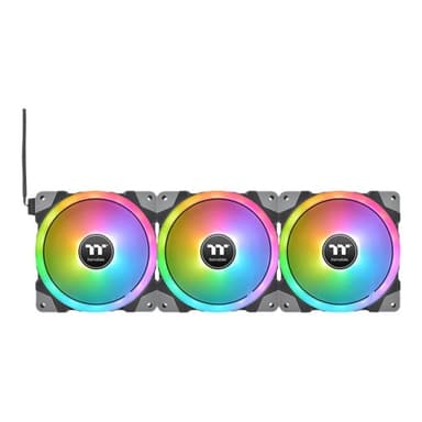 THERMALTAKE SWAFAN EX14 RGB PC Cooling Fan TT Premium Edition (schwarz, 3er Pack, inkl. Controller)