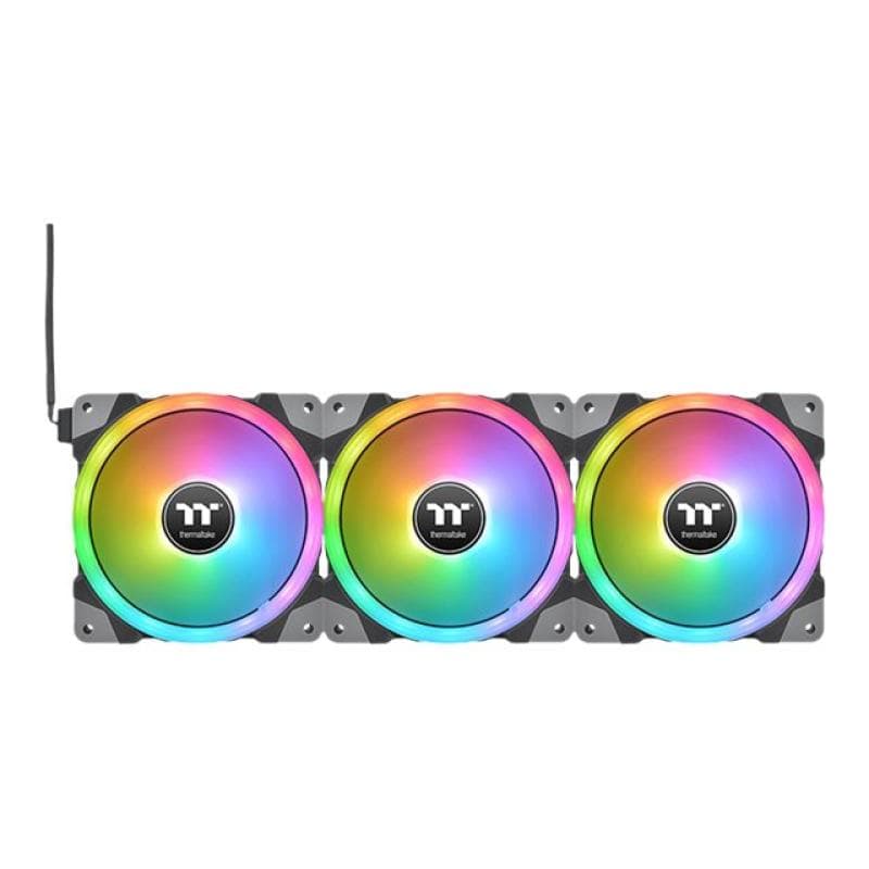 THERMALTAKE SWAFAN EX14 RGB PC Cooling Fan TT Premium Edition (schwarz, 3er Pack, inkl. Controller)