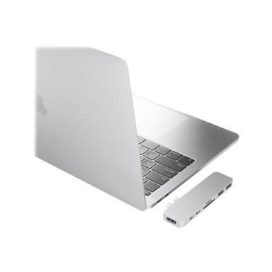 HYPER ® DUO 7-in-2 MacBook Pro Hub, 4K, silber