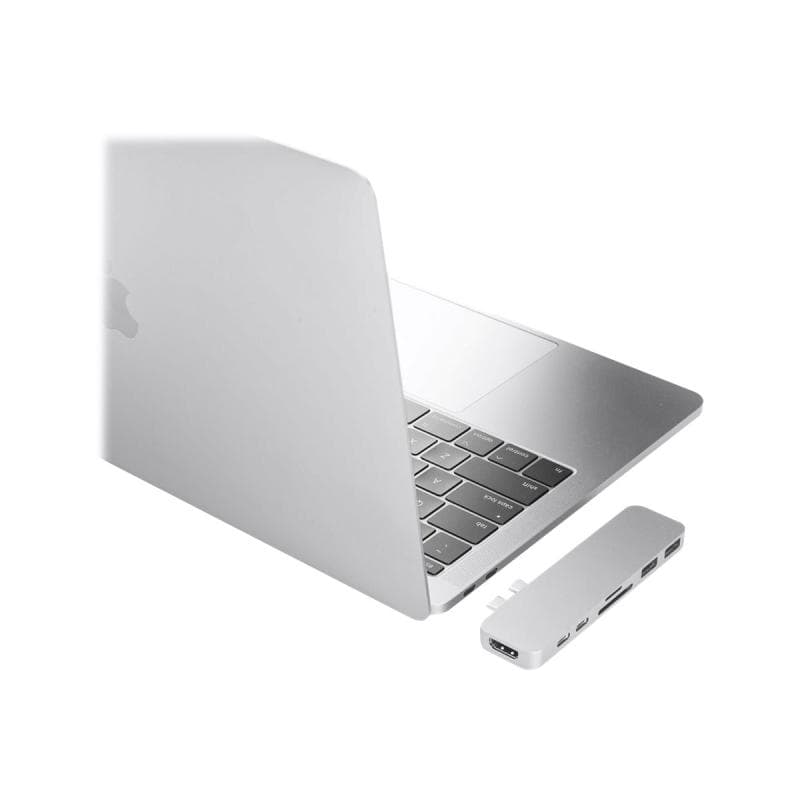 HYPER ® DUO 7-in-2 MacBook Pro Hub, 4K, silber