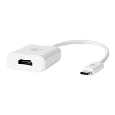 NEDIS USB-Adapter USB 3.2 Gen1 - USB-C? Stecker, HDMI? Ausgang, 0.20 m, rund, vernickelt, PVC, weiß