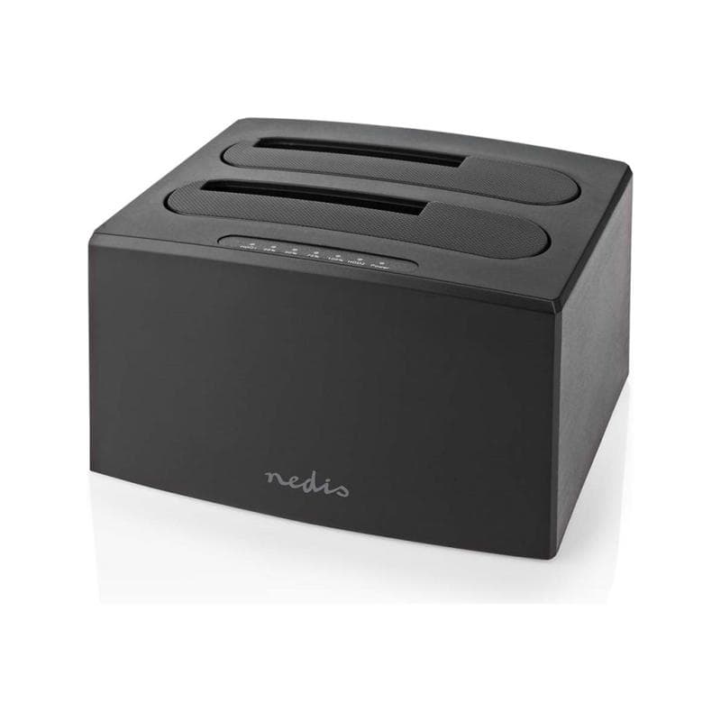 NEDIS Festplatten-Dockingstation 2 Festplatten - USB 3.2 Gen1, USB Type-A, 2.5 / 3.5 ″, USB 3.2 Gen1
