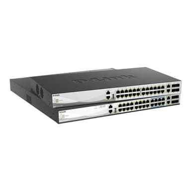 D-LINK 30-Port Layer 3 PoE Multi-Gigabit Stack Switch