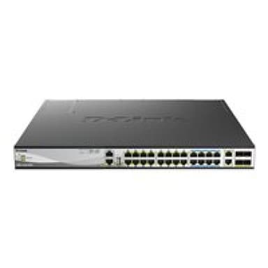 D-LINK 30-Port Layer 3 PoE Multi-Gigabit Stack Switch